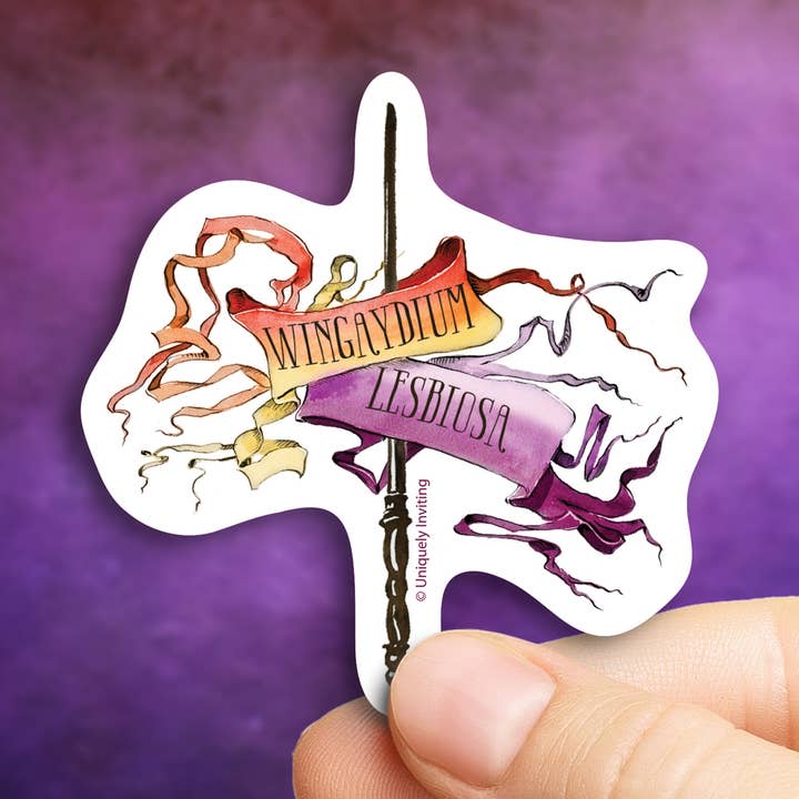 Vinylsticker Wingaydium Lesbiosa voor wholesale door Uniquely Inviting