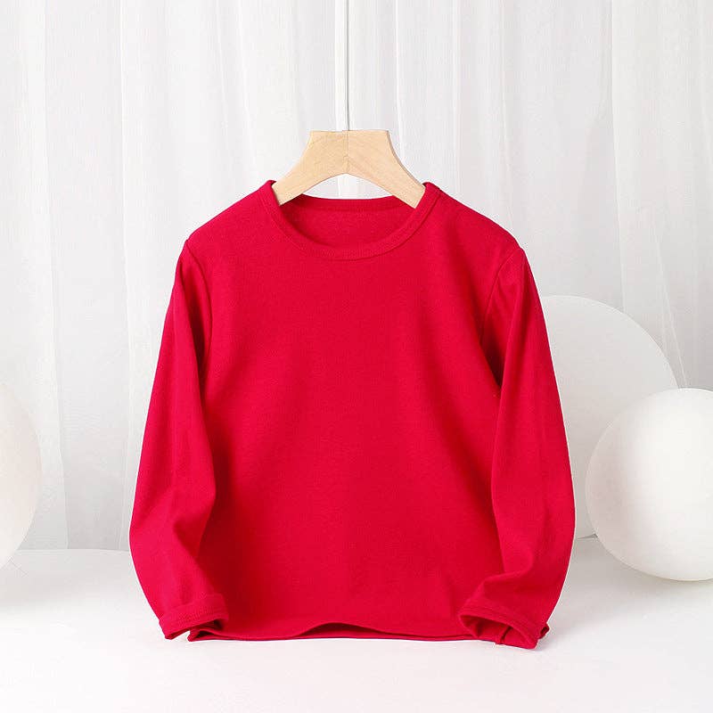 MyKids-USA® – wholesale Sweatshirt - Kids – Baby Solid Color Pullover Cotton Crewneck Long Sleeve Basic Tops3