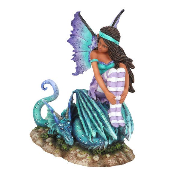 Something Different Wholesale - Wholesale Decorative Figurine - 16cm Dragon Perch Fairy Figurine by Amy Brown2