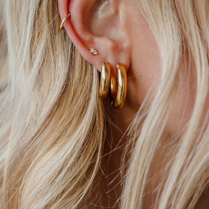 Hoft Studio - Wholesale Hoop Earrings - Lenny Hoops4