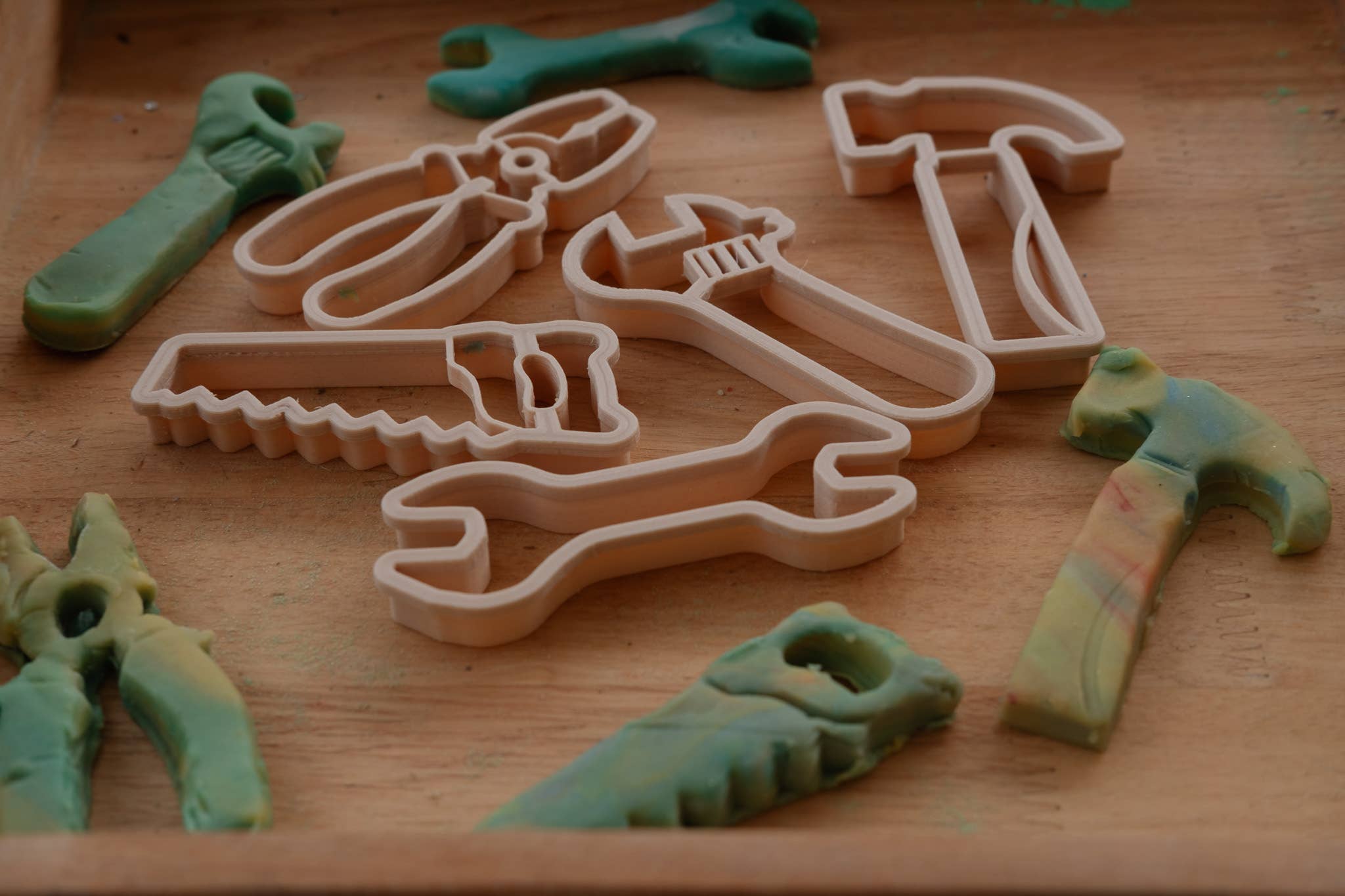 Kinfolk Pantry - Wholesale Toy Set - Kids - Tools Cutter Set - Eco Playdough Tool3