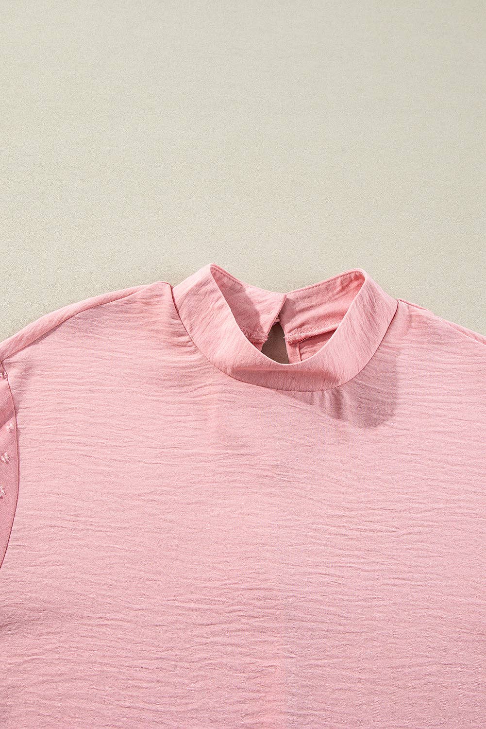 PRETTY BASH - Wholesale Blouse - Women's - Solid Swiss Dot Balloon Sleeve Blouse11