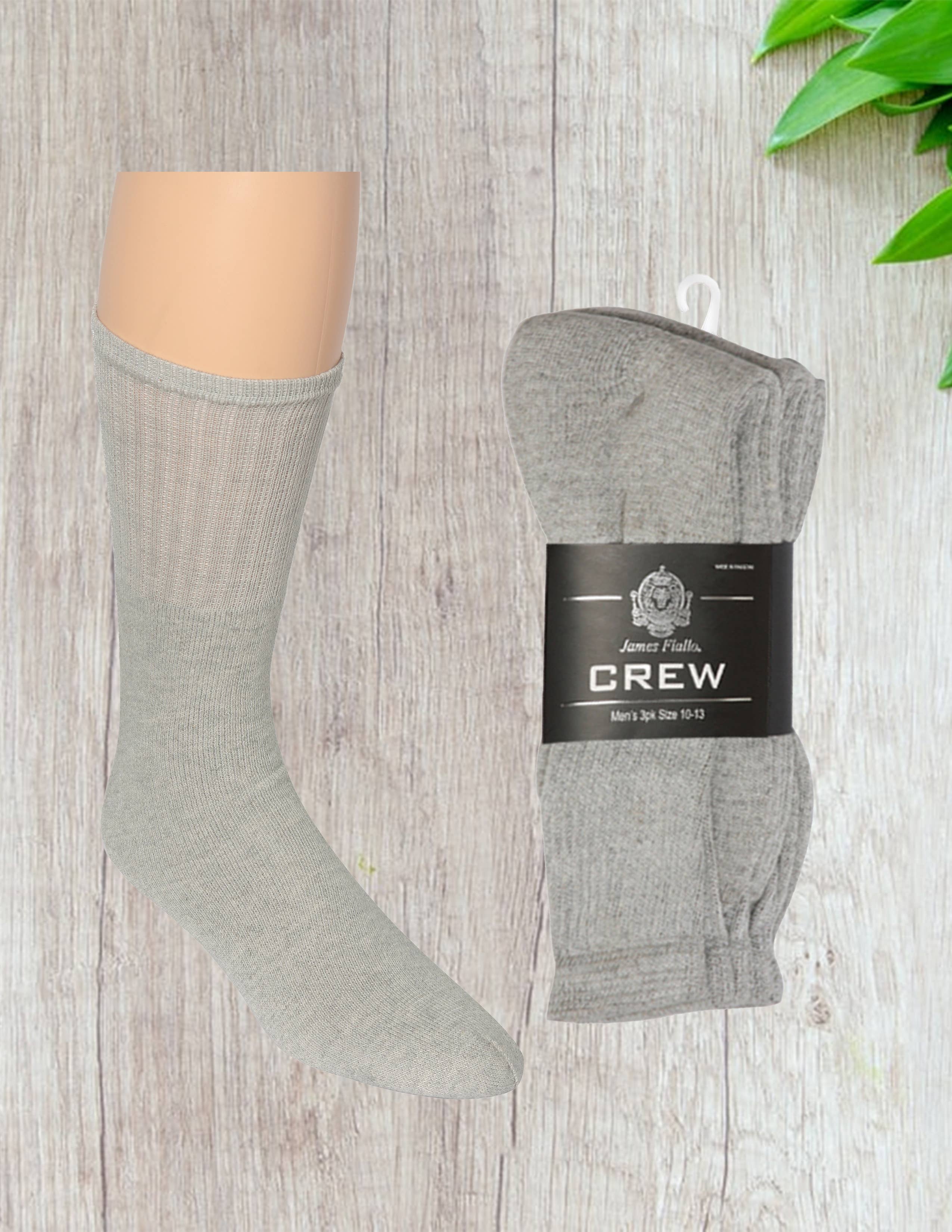Isadora, Tipi toe, & James Fiallo - Wholesale Socks - Men's - Men's James Fiallo 3 Pack Athletic Sports Crew Socks1