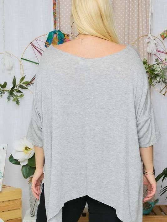 Madelyn - Wholesale Tunic - Women's - LYT9173X-PLUS BOAT NECK TOP8