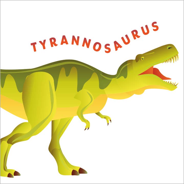 D01 TYRANNOSAURUS dinosaur Greeting Card for wholesale by Dyson Design