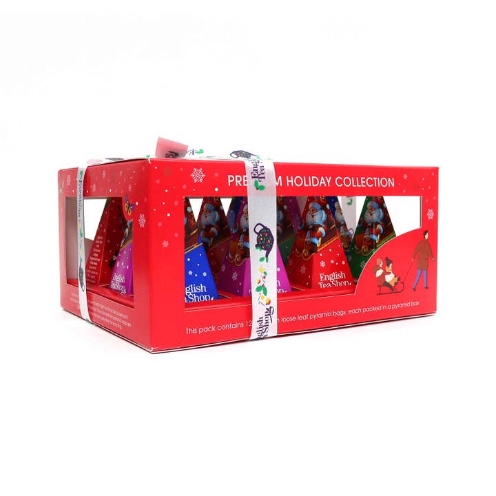 Royal Nature GmbH & Co. KG - Wholesale Tea Bags - ETS - Tea Gift with Bow "Winter Collection, Red", ORGANIC, 12 Pyramid Bags2