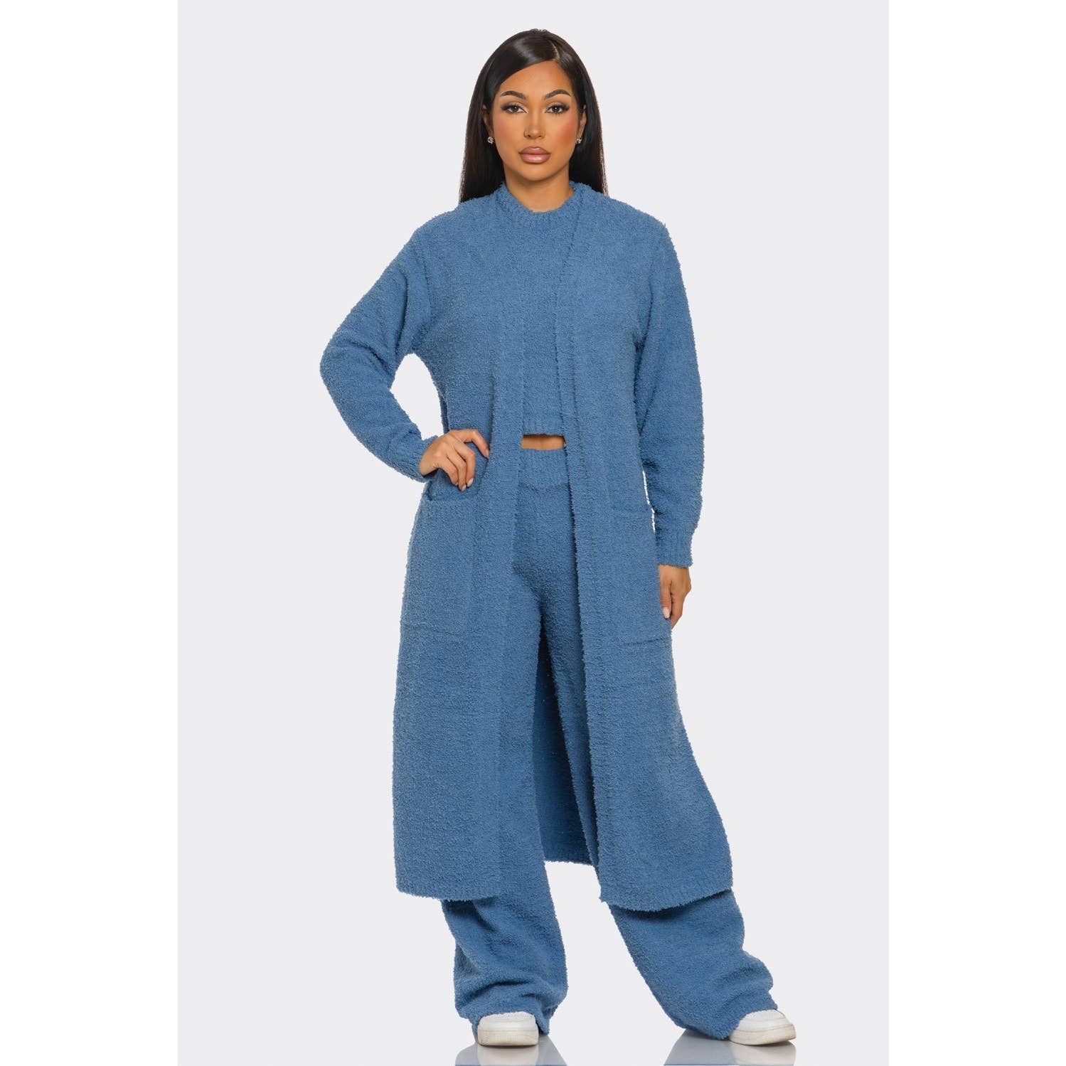 Esmeray Clothing - Wholesale Top & Pant Set (NOT Loungewear) - Women's - COZY CLOUD THREE PIECE SET6