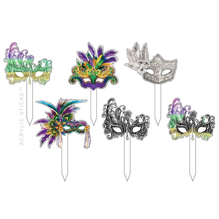 COMBINACIÓN DE PALITOS ACRÍLICOS PARA FIESTAS DE CARNAVAL, COLOR ROSA para venta al por mayor de XO ACRYLICS | ACRYLIC STICKS