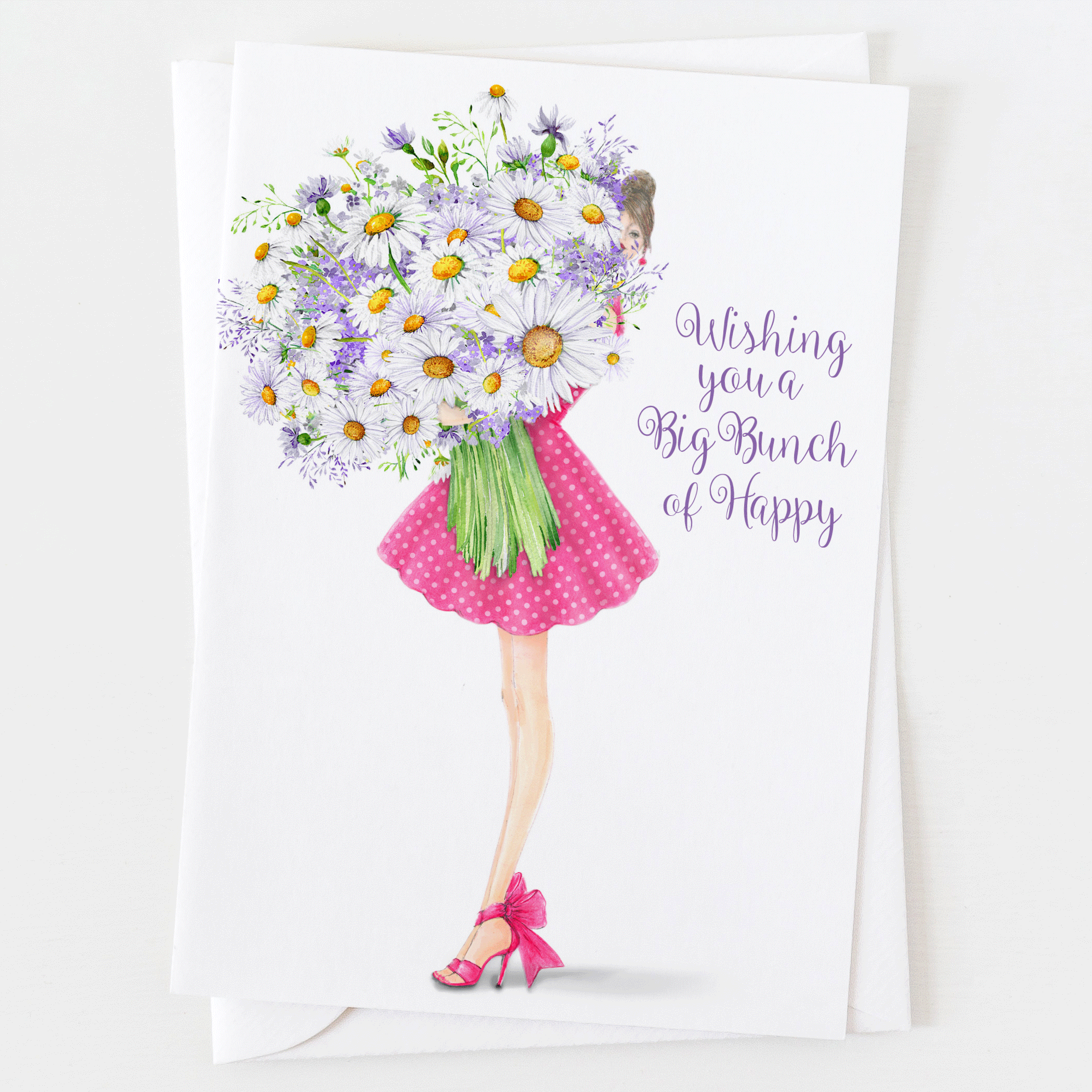 Ann Scott Design - Wholesale Birthday Card - Birthday Big Bunch of Happy Greeting Card C_24010