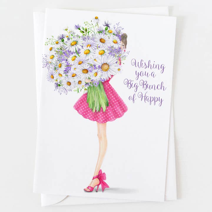 Ann Scott Design - Wholesale Birthday Card - Birthday Big Bunch of Happy Greeting Card C_2401