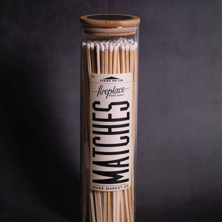 Made Market Co. - Wholesale Matches - Fireplace vintage Apothecary Matches - 9 color options1