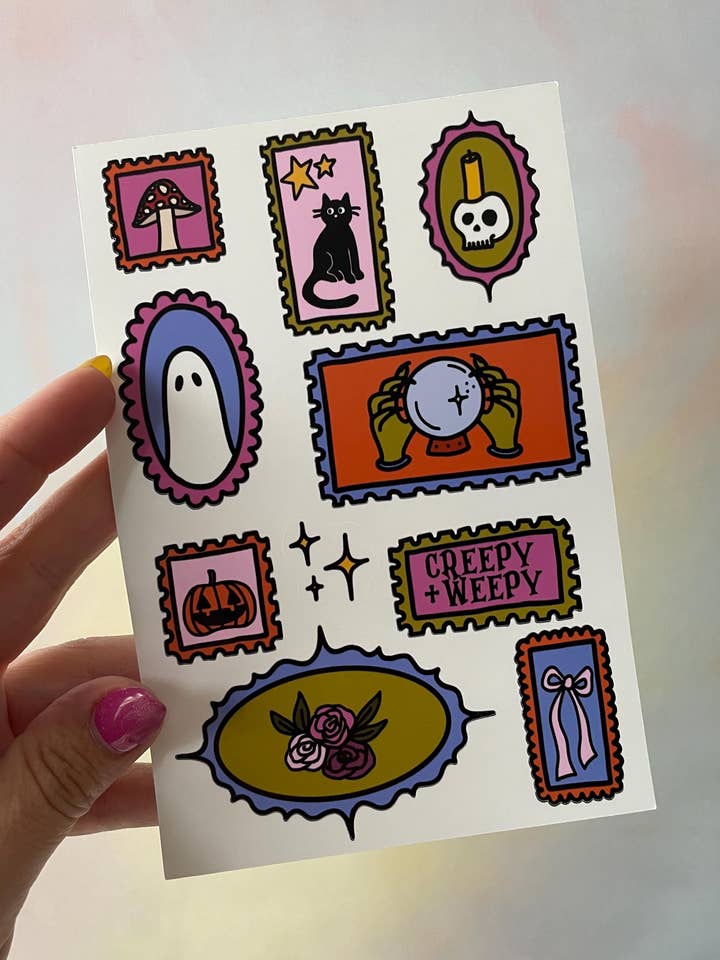 Foglio di adesivi "Timbro" Spettrale per la vendita all'ingrosso da parte di Steele Creative Co