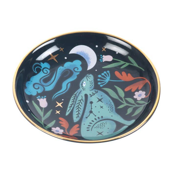 Something Different Wholesale - Wholesale Jewelry Dish - Mystical Midnight Hare Trinket Dish