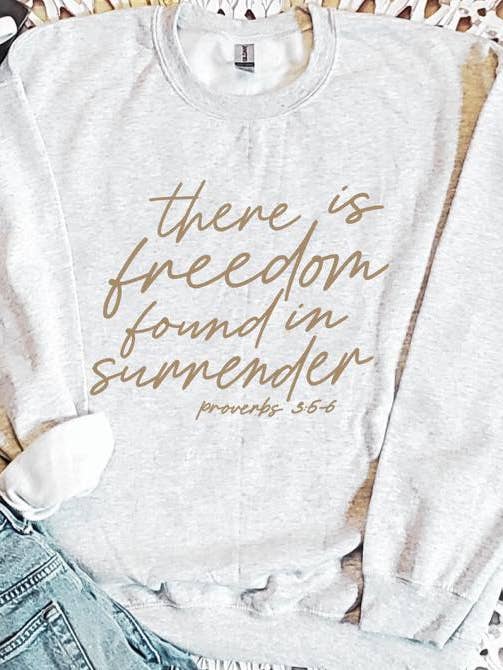 Wandering Wild Boutique - Wholesale Graphic Sweatshirt - Women's - Freedom In Surrender Graphic Sweatshirt