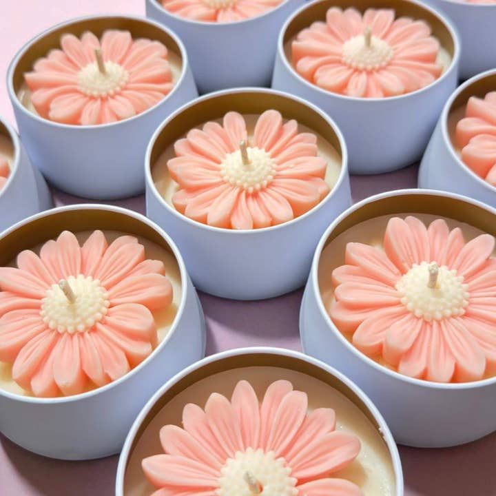 Gänseblümchen 4 oz Kerzen für Hochzeits- und Babyparty-Geschenke für den Großhandel von Karly’s Candles