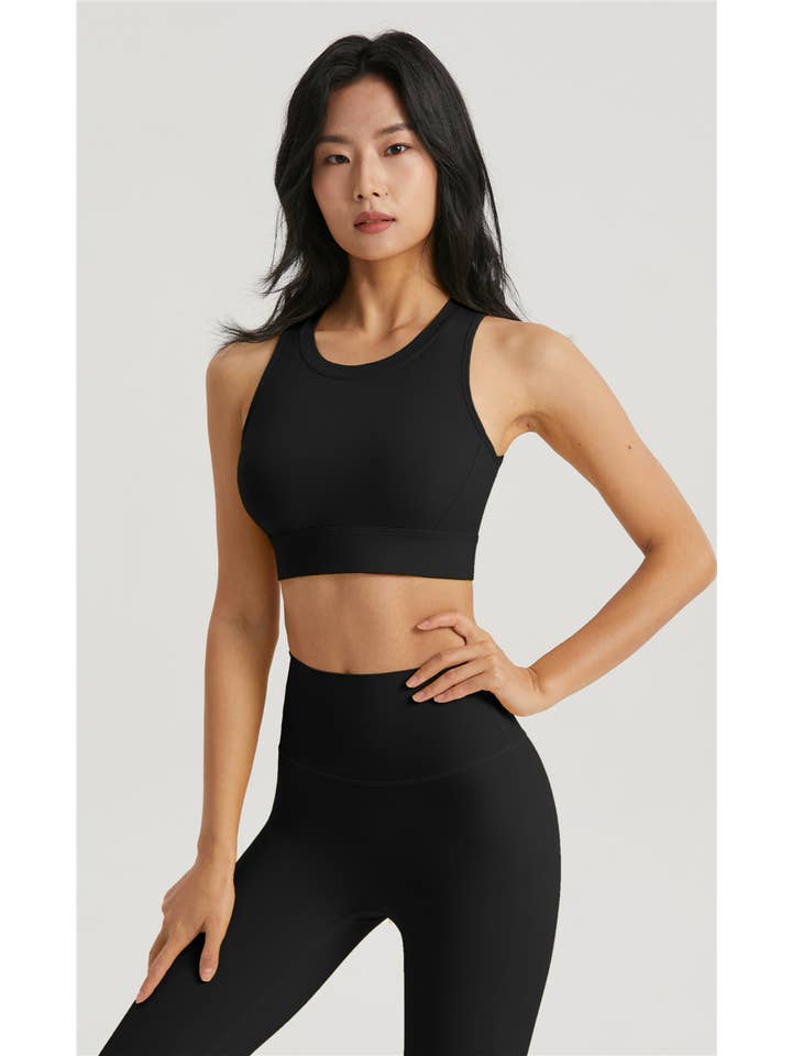 91thelabel - Vente Brassière de sport – femme - Soutien-gorge de sport à dos ouvert Merida Lycra® à coupe moulée17