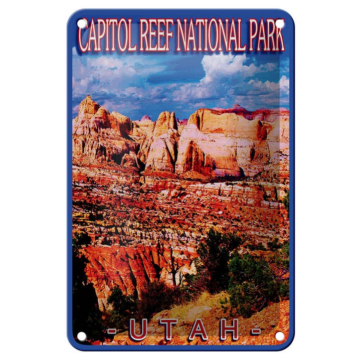 Femer - Wholesale Sign - Metal Sign 12x18 cm Utah Capitol Reef National Park Sign