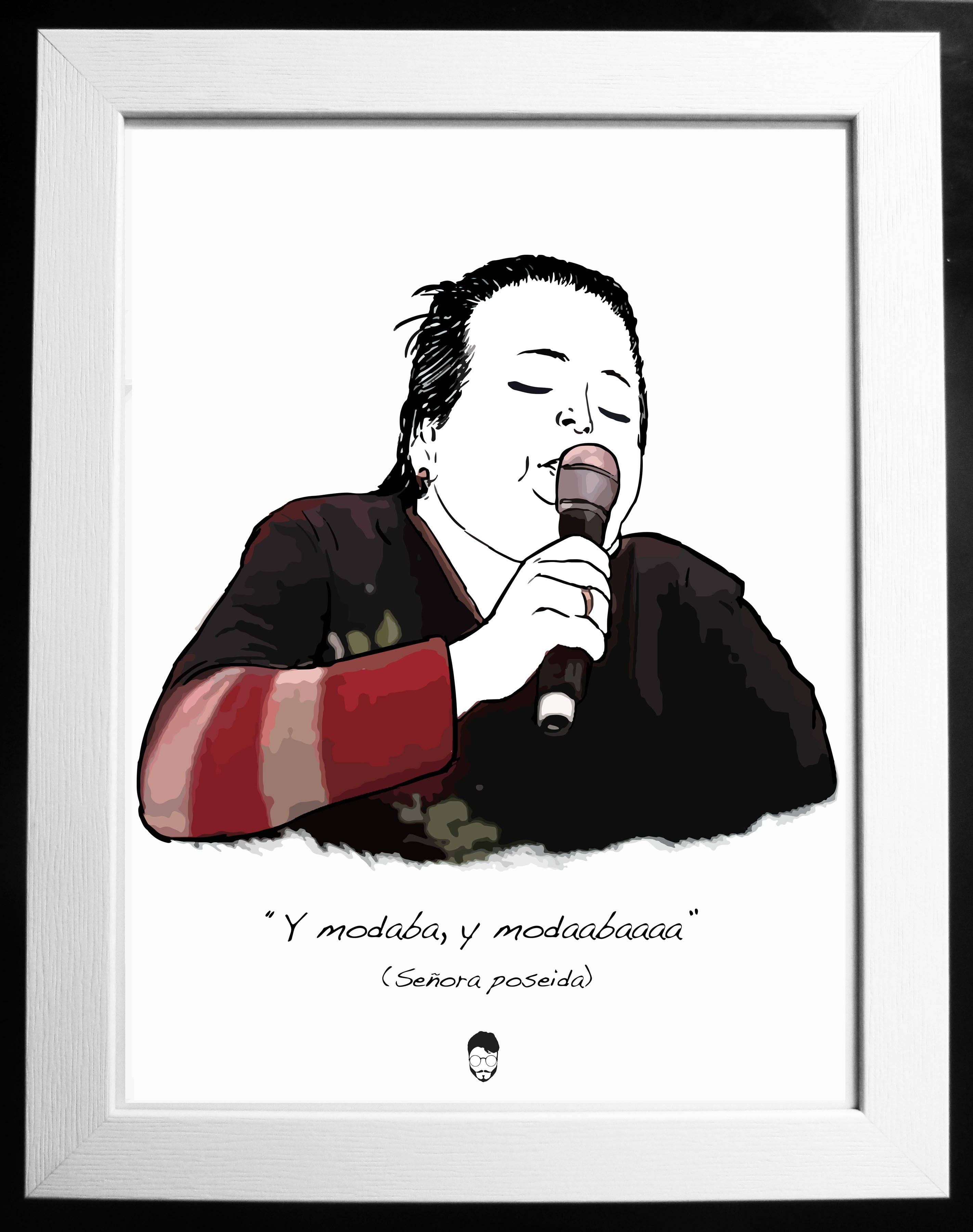 El loco del Pelo Rizo - Vente Affiche d'art - Et Modaba (Lady Poseid)0