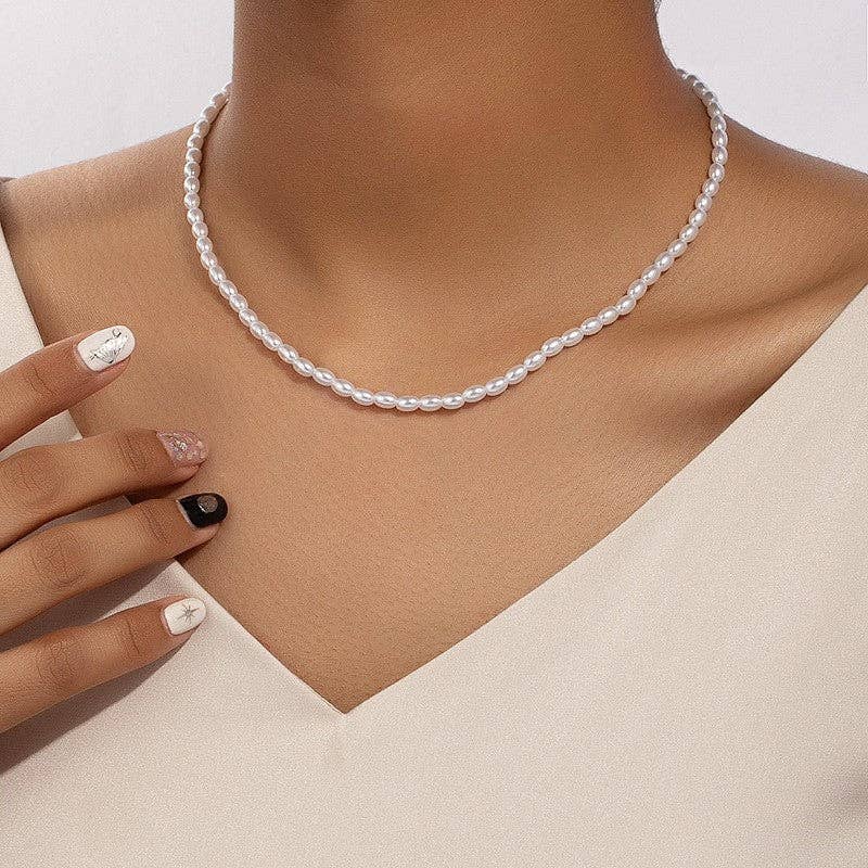 liqubit - Venta al por mayor Collares de cuentas/perlas - Collar de perlas de agua dulce para mujer1