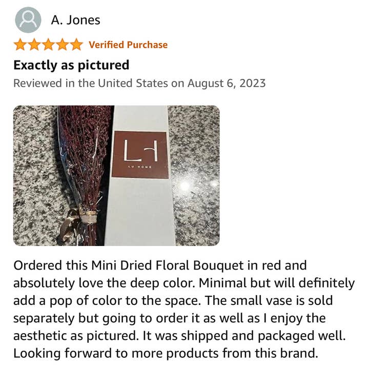 Lu home - Wholesale Dried/Pressed Flowers - Lu home Bundle - Faux Rose Floral Arrangement w/ Vase12