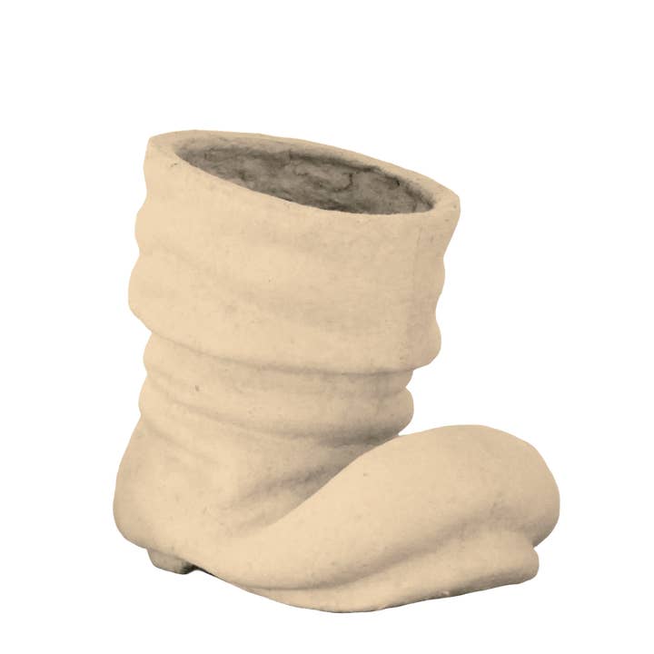 Bare Naked Crafts - Wholesale Christmas Decoration - Medium Santa Boot, ready-to-finish paper mache