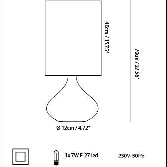 HOME SWITCH HOME S.L - Wholesale Accent/Desk Lamp - LAMP. FLAVIA NEGRA7