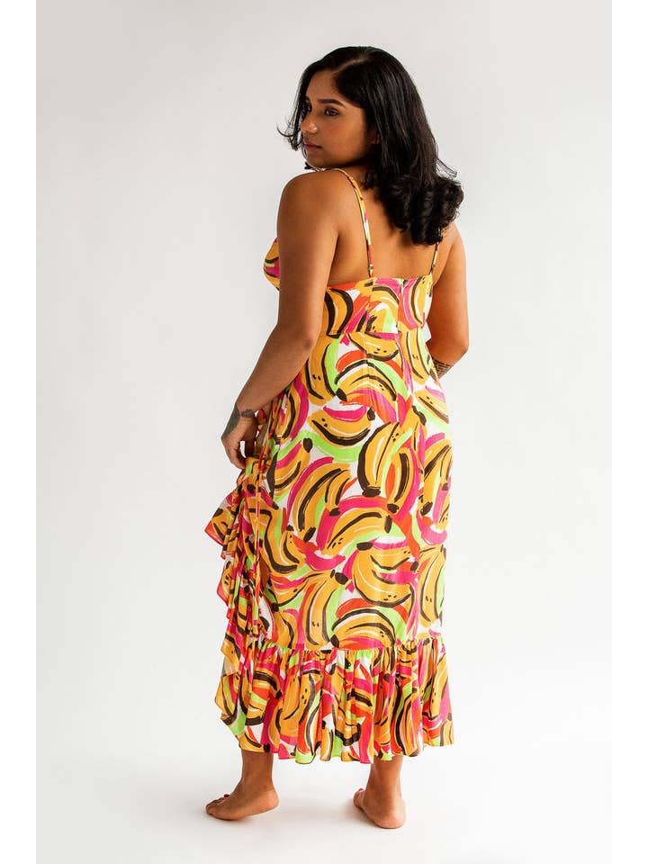 Mixed by Nasrin – Großhandel Kleid – Damen – Midikleid Bananenboot4