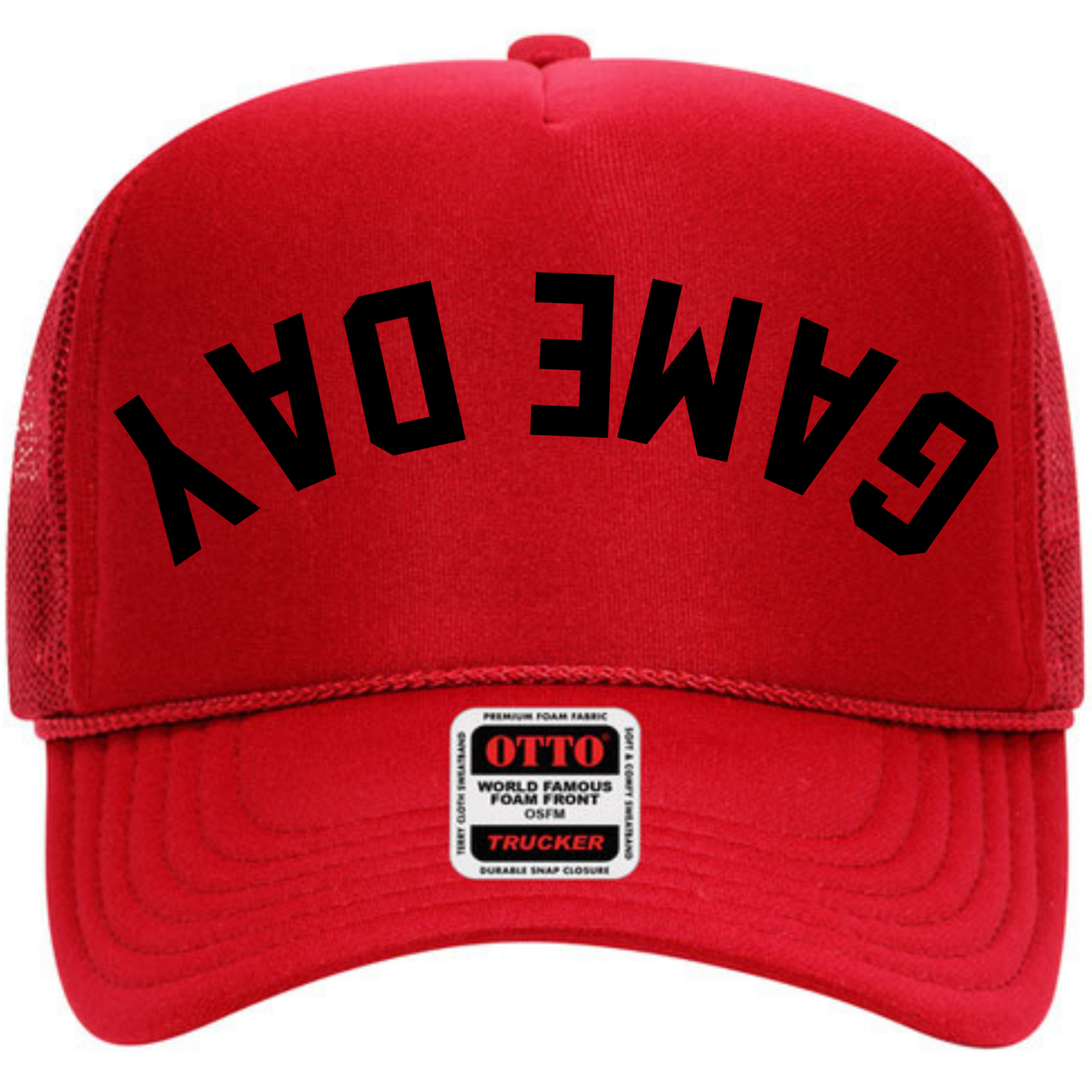 Tea Shirt Shoppe - Wholesale Trucker Hat - Women's - Game Day Upside Down Trucker Hat0