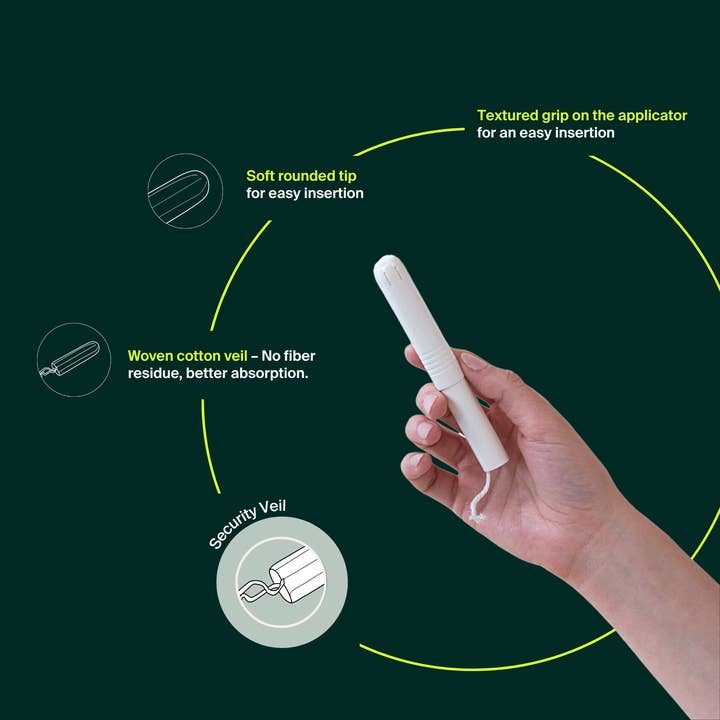 Iris + Arlo - Wholesale Tampon - 100% Organic Cotton Applicator Tampons - Regular (Box of 16)8