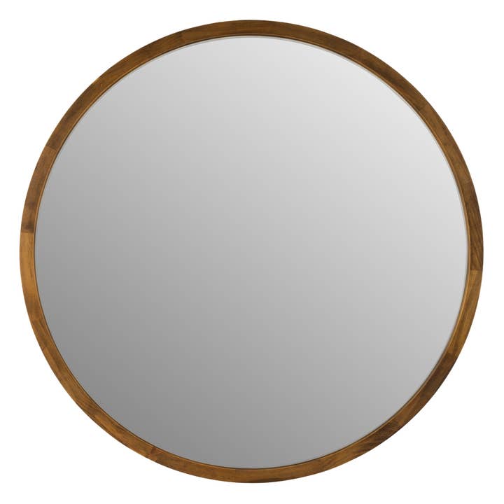 One Six Eight London by PS Home and Living - Wholesale Wall mirror - Tina 60cm Dark Wood Solid Wood Mirror2