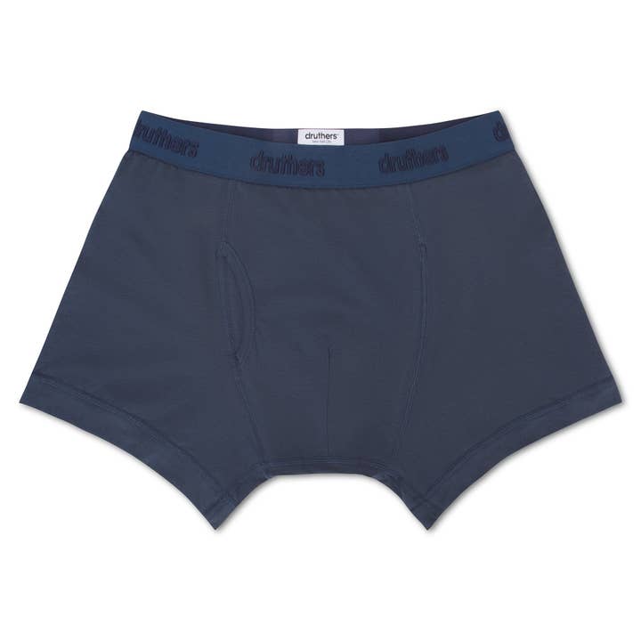 Boxer en coton biologique - Bleu marine foncé pour la vente par Druthers NYC