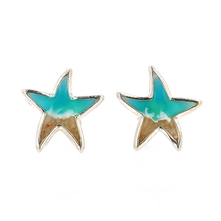 Starfish Earrings (Sterling Silver) for wholesale by Virtu Made