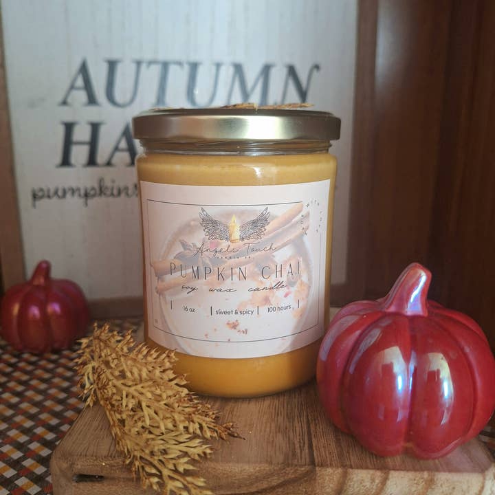 Angels Touch Candle Co. - Wholesale Jar/Filled Candle - Pumpkin Chai2