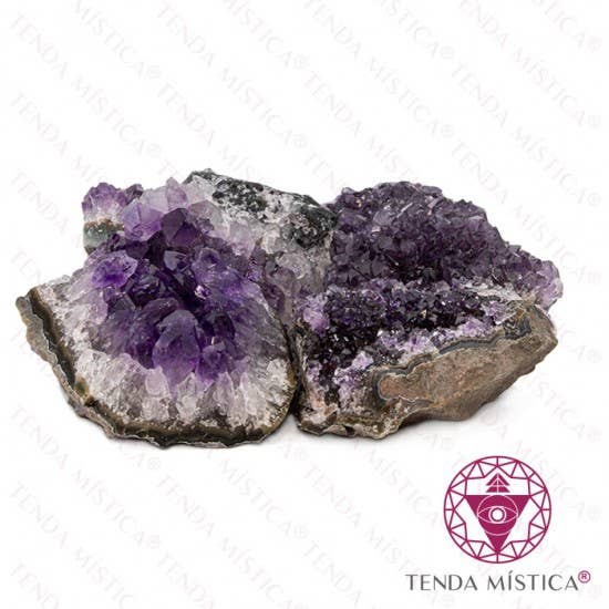 Pierres brutes d'améthyste en druse pour la vente par Tenda Mística