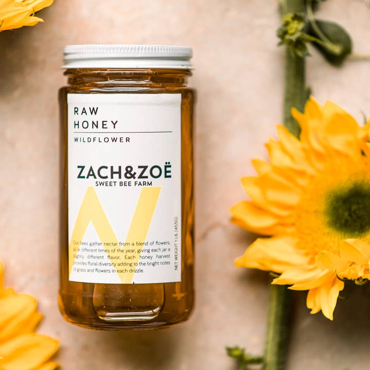 Zach & Zoe Sweet Bee Farm - Wholesale Honey - Wildflower Honey 16oz3