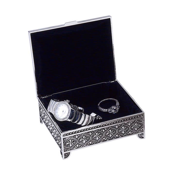 Square Jewelry Box, Np 4" for wholesale by Creative Gifts International Inc.