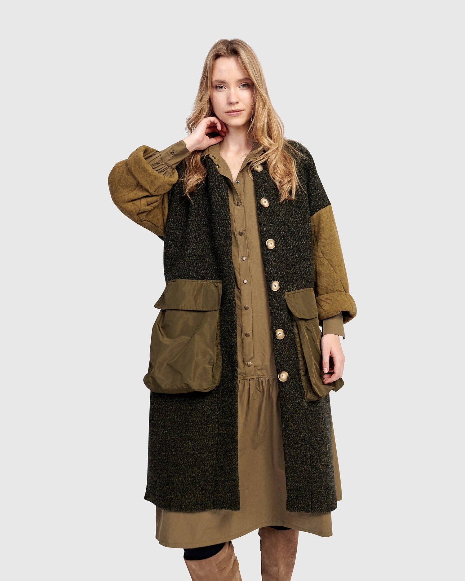 Urban Citadel Coat, Khaki for wholesale on Faire3