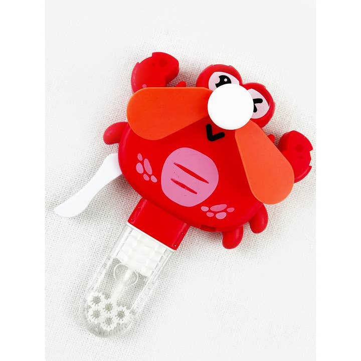 MIX COLOR Mini Hand Press Fans with Bubble for wholesale on Faire1