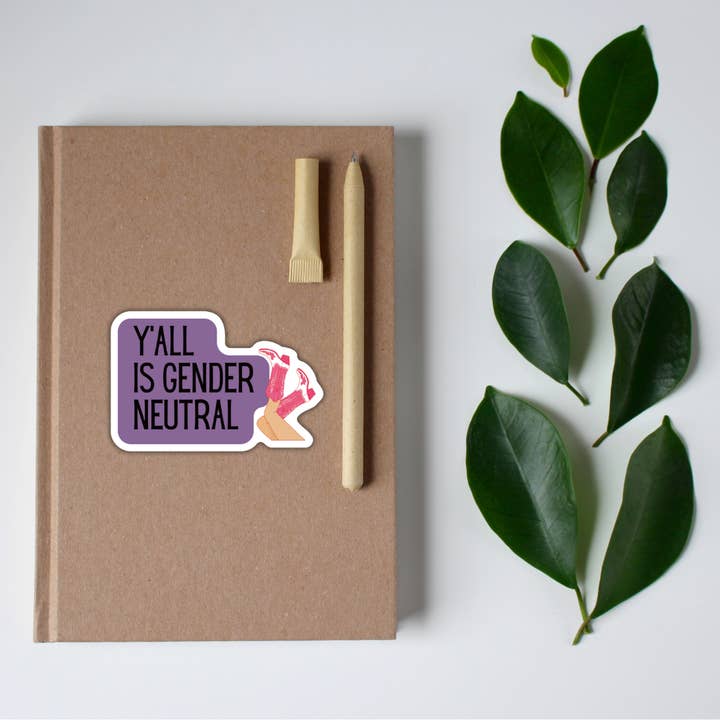 GetBullish - Wholesale Sticker - Y'all Is Gender Neutral Vinyl Die Cut Sticker Pride Western