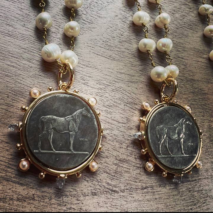Chasing Cherubs - Wholesale Pendant/Charm Necklace - Dressage