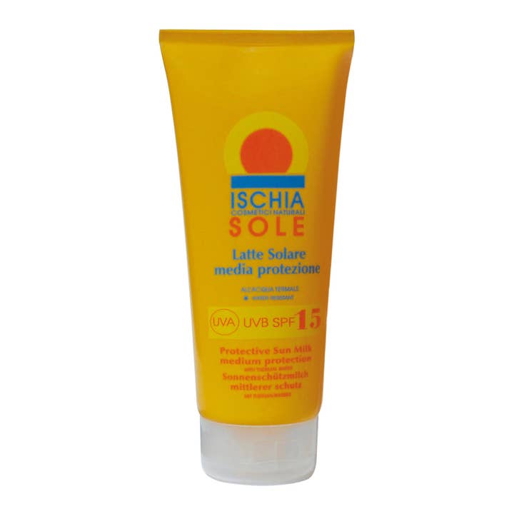 Protection Sun Milk 15 - 200 ml for wholesale by ISCHIA COSMETICI NATURALI
