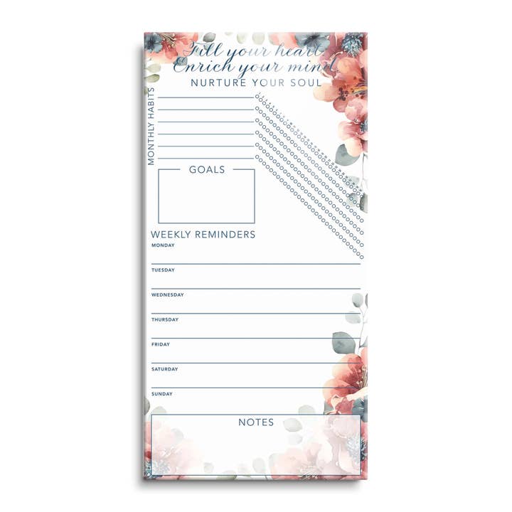 Christmas Holiday Gift, Mom, Floral, Decor, Goals, Self Care for wholesale by LIFEtrack/Clairmont & Co