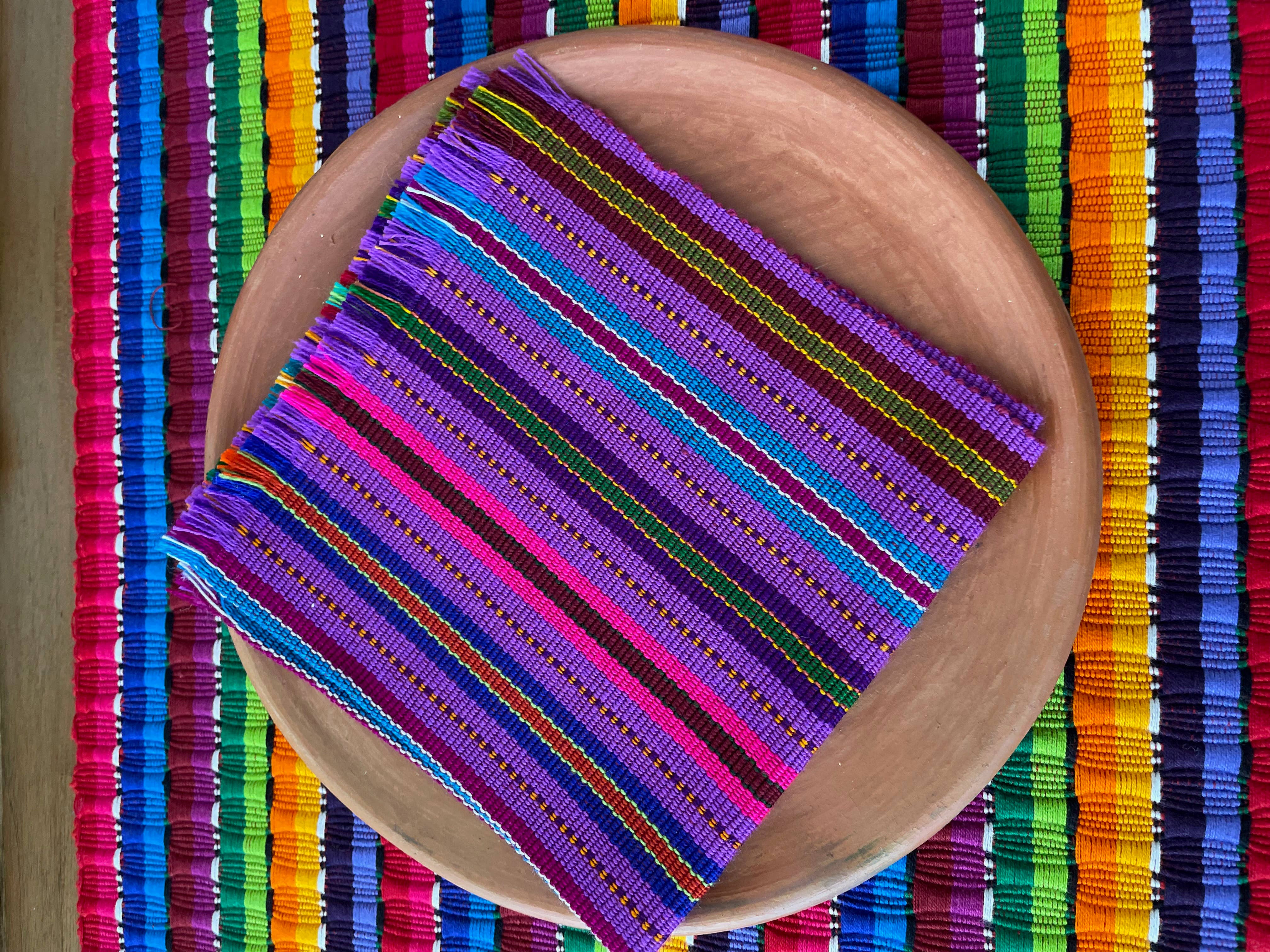 GUATEARTISAN - Venta al por mayor Servilletas de tela - Servilletas textiles tejidas a mano de colores6