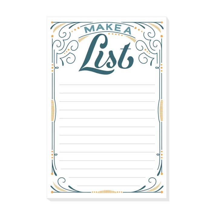 Make a List Notepad for wholesale by By Amanda Fitz