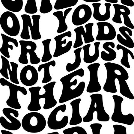 Sublimering Redo att trycka på överföringskontroll på dina vänner, inte bara sociala medier vågiga för wholesale av Ready Set Press