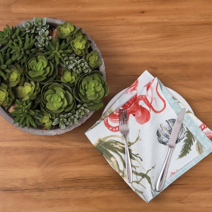 C&F Home - Vente Serviettes de table en tissu - Solde Serviette Behari Côtière1