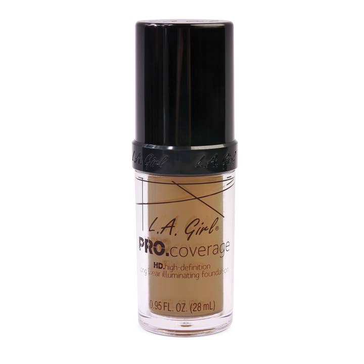 MYS Wholesale Inc - Wholesale Foundation - LA Girl Pro Coverage HD Foundation Warm Caramel