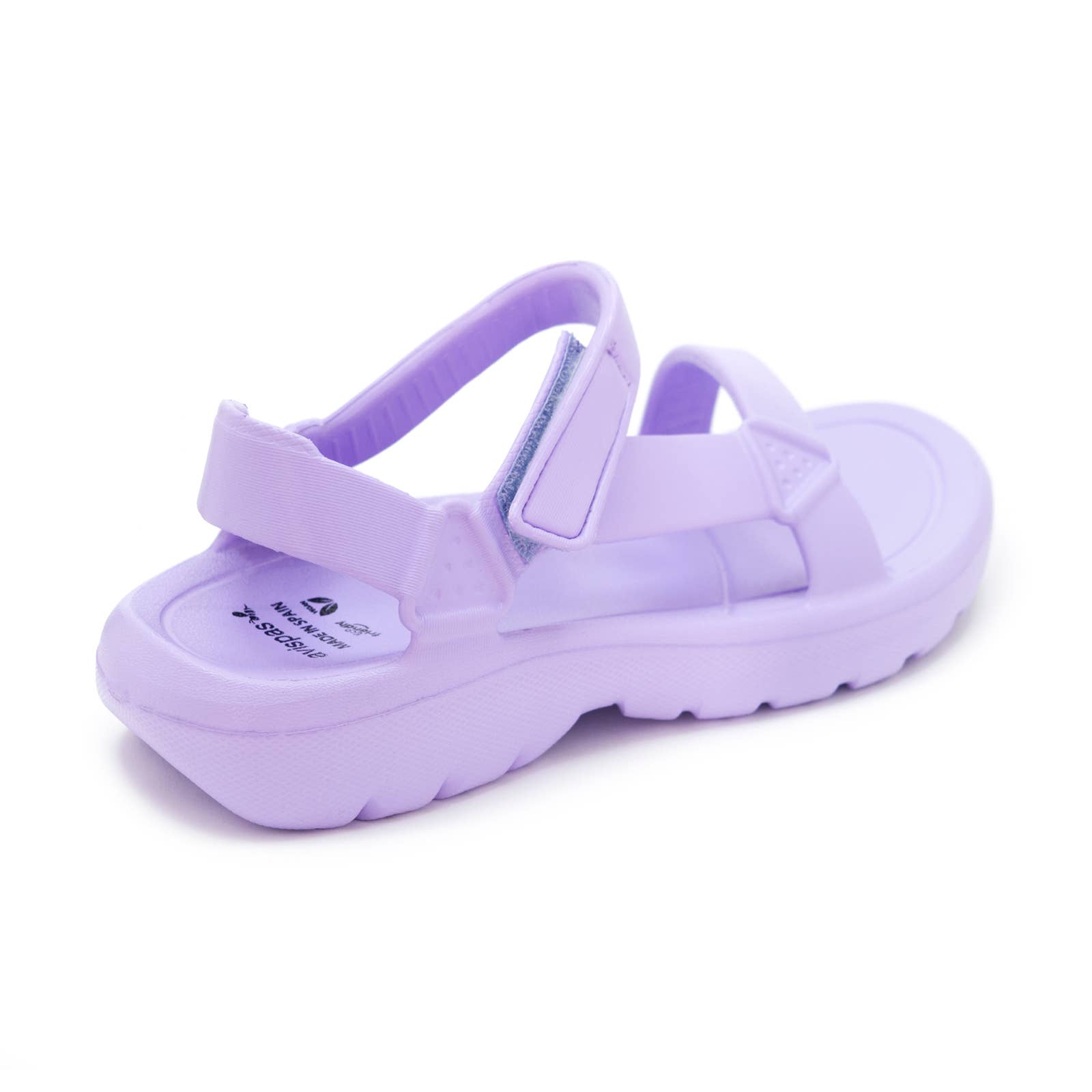 Avispas - Vente Sandales – femme - Lavande de Maui. Sandale plate. Fermeture Velcro autocollante1