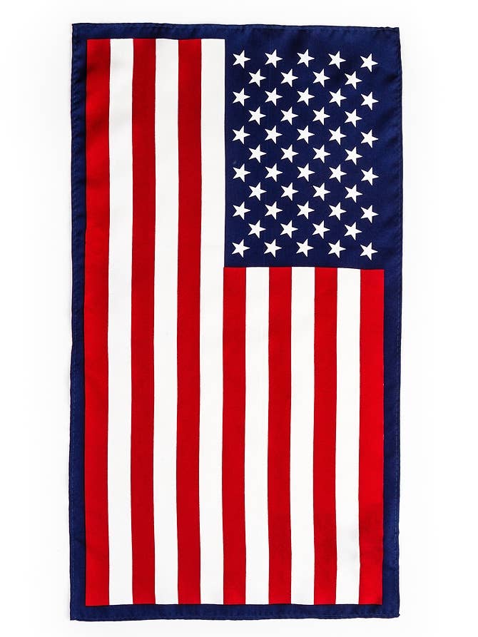 Amerikaanse vlag Pocket Square van Wild Ties - Rode Zijde voor wholesale door Wild Ties