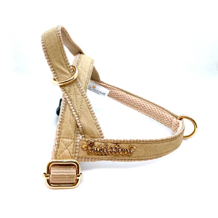 Pine One-Click Dog Harness for wholesale by Puccissimé Pet Couture